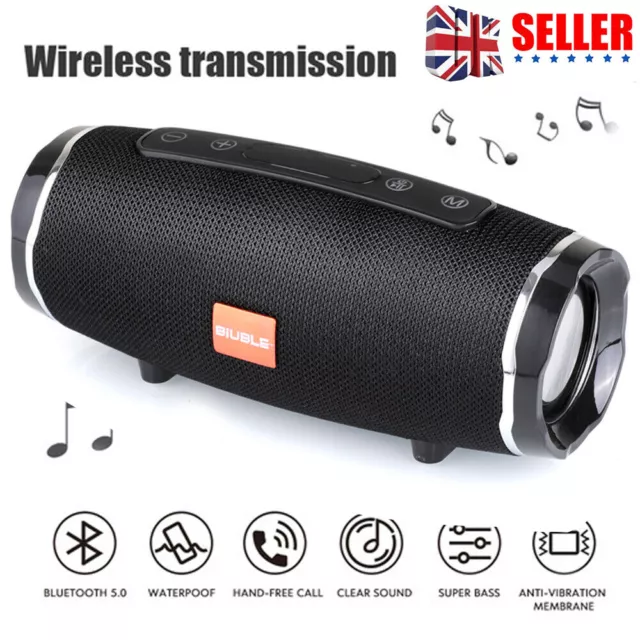 Portable Wireless Bluetooth Speaker Stereo Bass Loud USB FM Stereo Bass Speakers