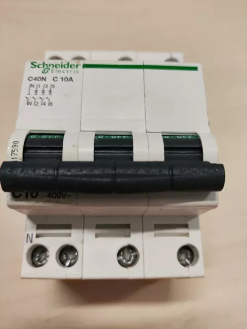 Schneider - Interruttore Magnetotermico C40N 3P+N C 20A 6000A