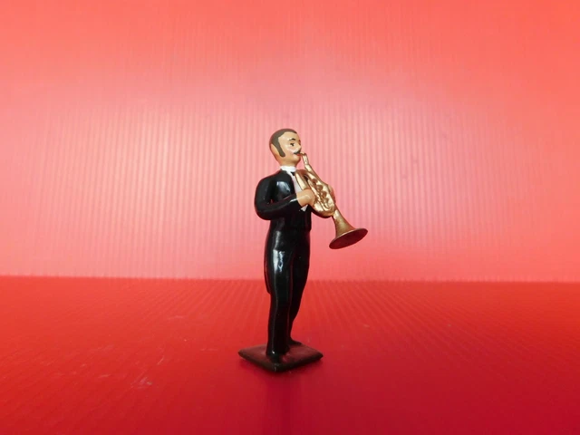 Figurine CBG Mignot Musicien En Plomb Peint 1:32 - Idéal