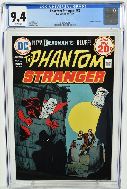 Phantom Stranger #33 CGC 9.4 (1974) Jim Aparo Cover Deadman Appearance DC Comics