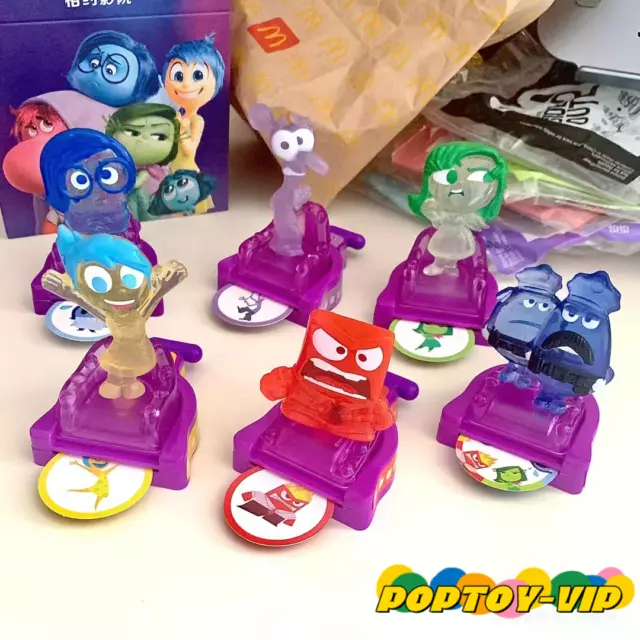 2024 MCDONALD'S INSIDE Out 2 movie Disney Pixar HAPPY MEAL TOYS Set