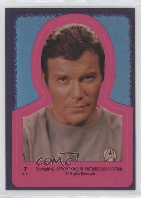 1979 Star Trek: The Motion Picture Stickers Captain Kirk William Shatner #7 0ba6
