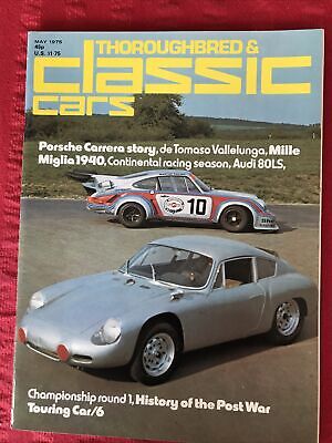 Thoroughbred & Classic Cars Magazine May 1975 Porsche Carrera Millie Miglia 1940