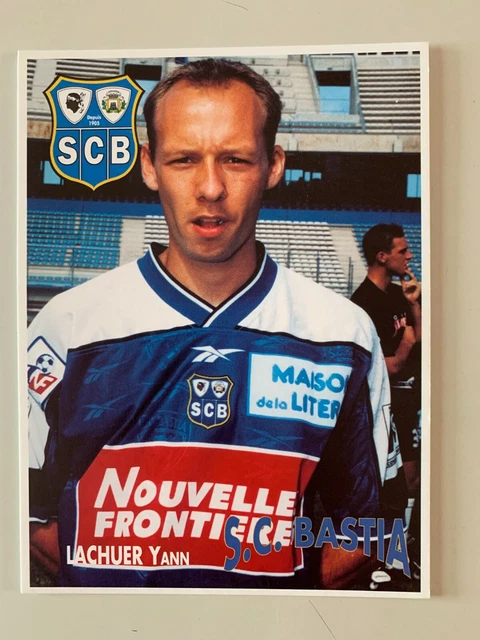 Maillot foot football Bastia 1999-2000 THITRD 10 Lachuer Stock pro