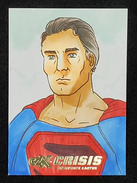 Cryptozoic Czx Crisis Sur Infinite Earths Superman 1/1 Croquis Par Gabo