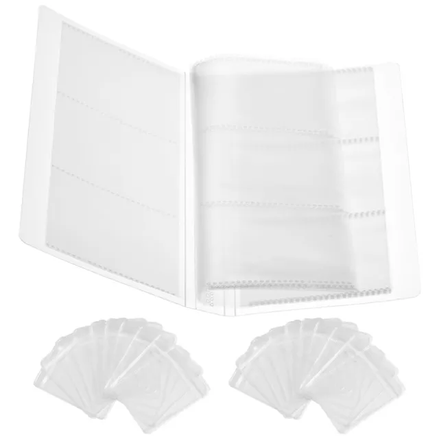 84 Pockets Transparent Jewelry Storage Album with 20 Zipper Bags