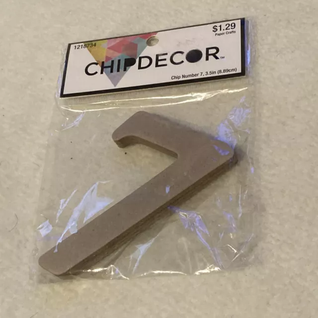 Chipdecor número 7 - 3,5"" (8,89 cm)