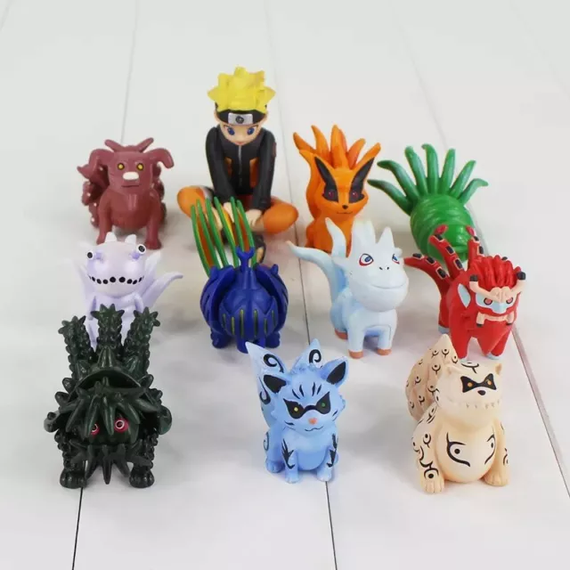 Figurines Naruto Lot De 11 Pièces jouet collection manga De 8 a 11 Cm Kyubi