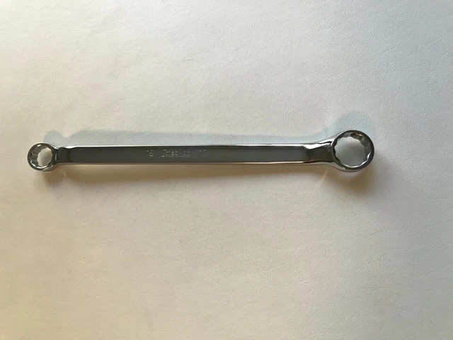 Snap-on Outils USA Mint 16mm 18mm Métrique 10° Offset 12pt Boite Clé XBM1618