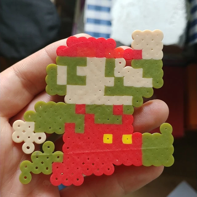 Super Mario Bros 2 Retro Gaming Art Perler Bead 8 Bit vrogue.co