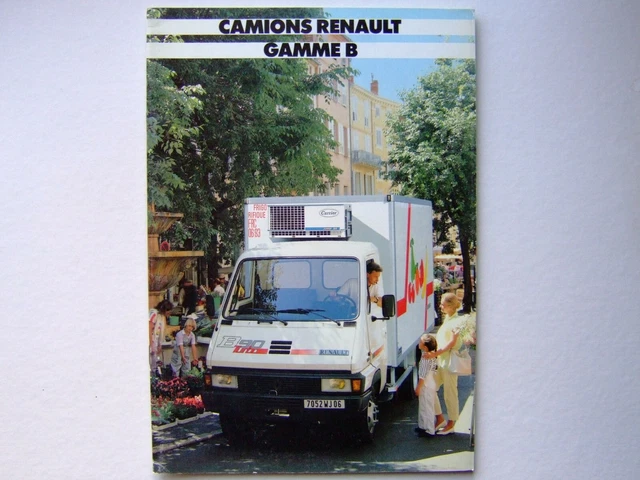 Catalogue, brochure, camion, truck,Renault gamme B 70 / 90 Turbo, 1989