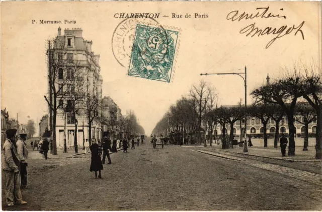 CPA AK Charenton Rue de Paris FRANCE (1282200)