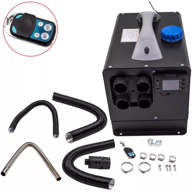 12V 8KW Calentador de aire Diesel 4 salidas Interruptor LCD Air Parking Heater