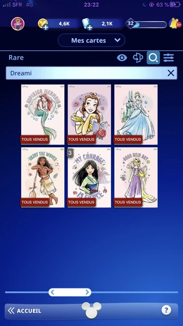Disney Collect Topps Dream It Rare + Uncommon Full Set