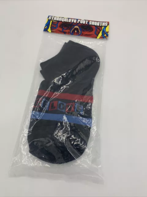 STRANGELOVE CINELOGO no-show SOCKS/ Foot Sheaths / Black/ NEW