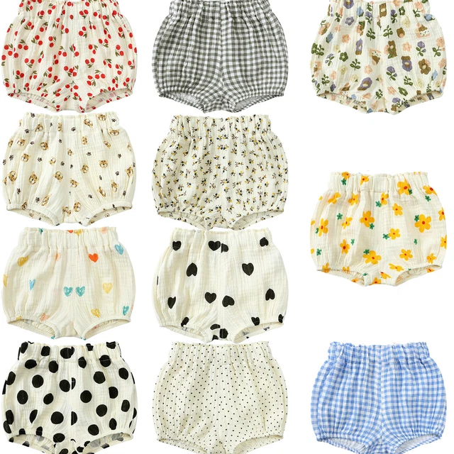 Pantaloncini vita elastici bambini bambini bambine bambine carini stampati fiori