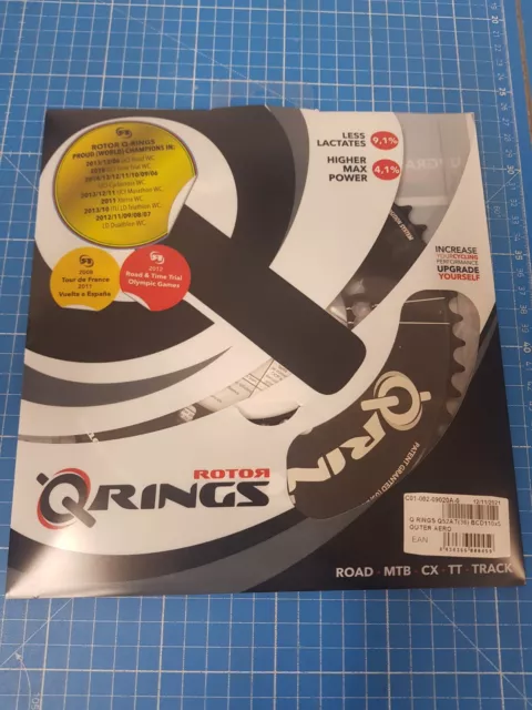 Rotor Q-Ring Road Aero Kettenblatt 110mm 5-Arm außen schwarz - Kettenblatt