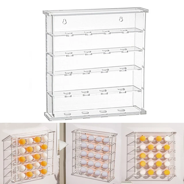 Transparent Wall Mounted For Golf Ball Display Case Table Tennis Storage
