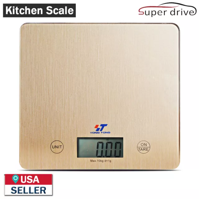 LCD Digital Kitchen Scale Food Electronic Postal Diet Cooking Gram Scale 10kgx1g