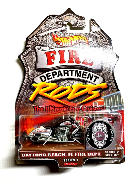 2000 HOT WHEELS Fire Department Rods Scorchin Scooter Daytona