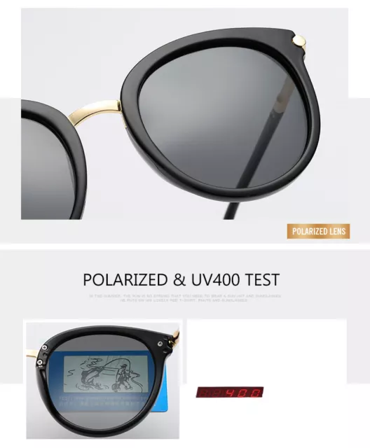 Lunettes de soleil polarisées vintage pour femmes yeux de chat nuances mode femmes 3