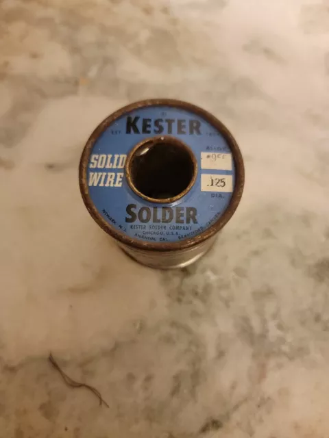 Vintage Kester Alloy #955 solder .125   Made In USA
