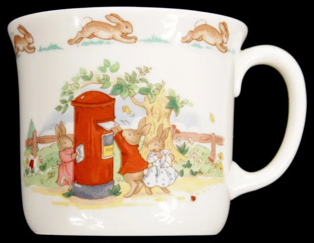 Vintage Royal Doulton Bunnykins Mailing Letter Porcelain Cup Mug Fine Bone China