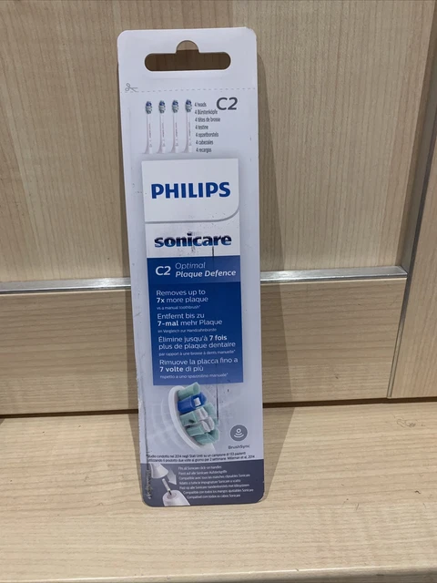 Cabezales de cepillo de dientes Philips Sonicare C2 4 piezas nuevos y sellados