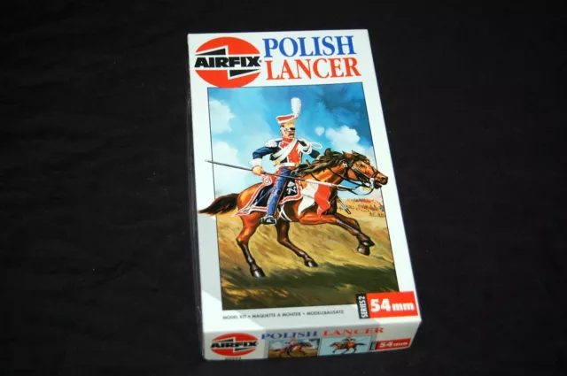 Airfix 1/32 Scale 54mm Polish Lancer of the Guard Model Kit (Horses Head Missing