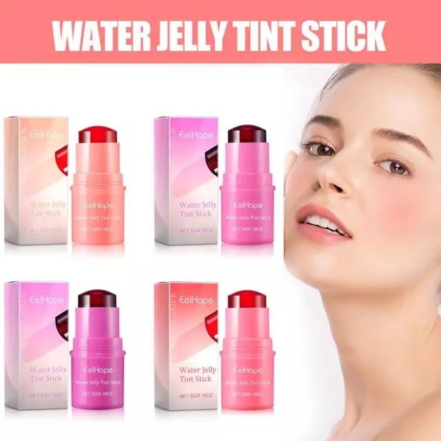 Water Jelly Tint Stick Makeup Moisturizing and Plump Lip Gloss Stick~