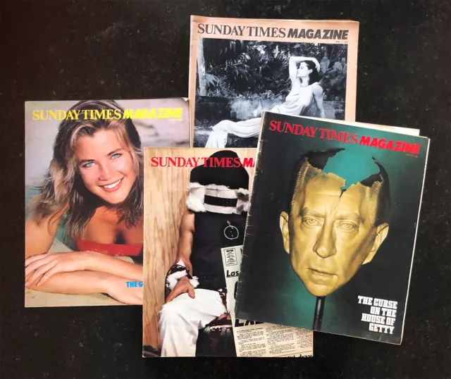 The Sunday Times Magazine - 4 issues from 1983. Good condition
