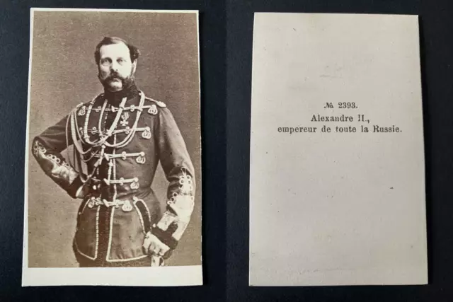 Alexandre II, empereur de toute la Russie Vintage albumen print CDV.