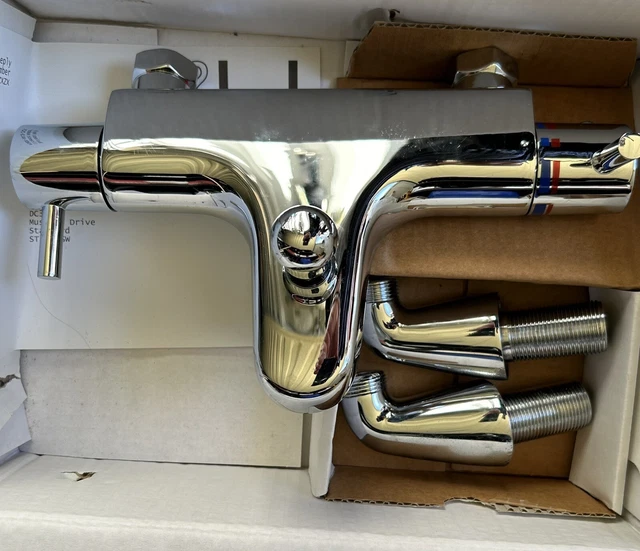 INTA THERMOSTATIC DECK Mounted Bath/Shower Mixer Tap £85.00 PicClick UK