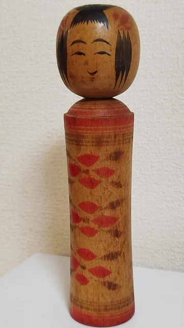 Poupée Japonaise Kokeshi Naruko Artisanale Ancienne (années 1960) - Signée P258