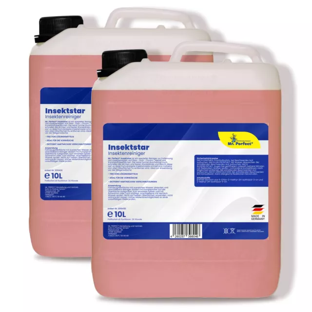 Mr. Perfect® antiinsetti 2x10 L antiinsetti detergente per insetti detergente per vernice