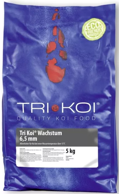 Tri Koi® Wachstum Large (6,5mm) 5 - 50 kg, Koifutter Koi Teich