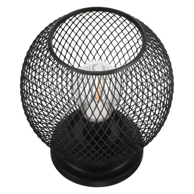 CREATIVE WROUGHT IRON Hollow Spray Paint Night Light Delicate Lamp