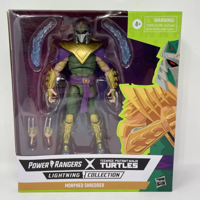 Power Rangers X TMNT Morphed Shredder Green Ranger Lightning Collection NEW