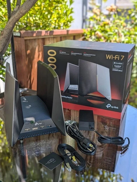 TP-LINK (Archer GE800) BE19000 Tri-Band Wi-Fi 7 Gaming Router - Barely used