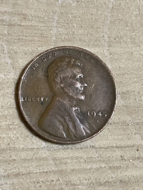 1945 S Lincoln Wheat Cent