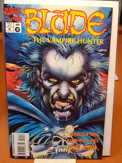 Blade The Vampire Hunter #10 Dracula Final Issue Low Print Marvel 1995 Vf/Nm