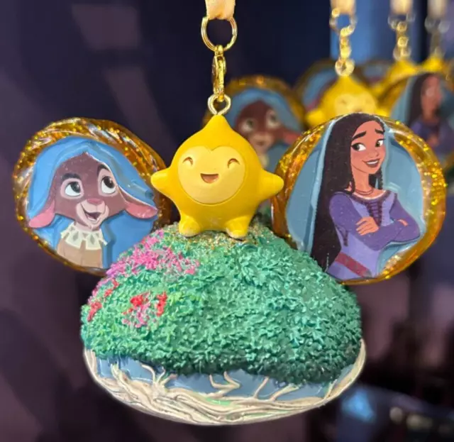 NEW 2024 DISNEY Wish Princess Aisha Mickey Ear Hat Ornament NWT Holiday