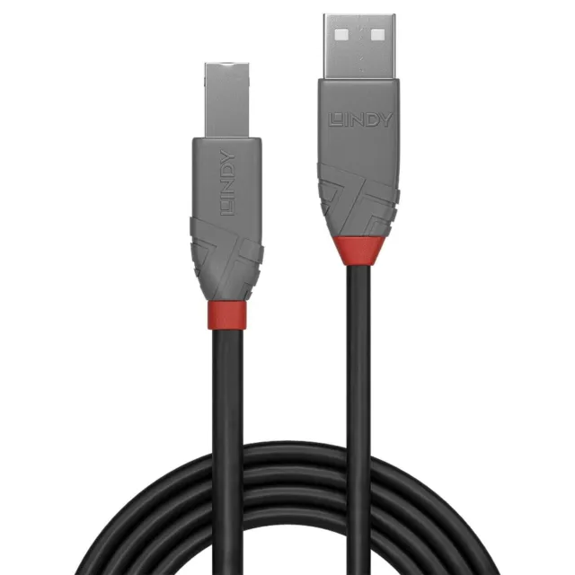 Lindy 3M USB 2.0 Type A à B Câble, Anthra Ligne 36674 2