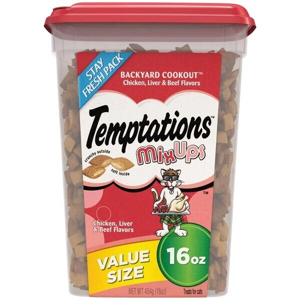 Temptations patio trasero Cookout Cat Treat 16 oz