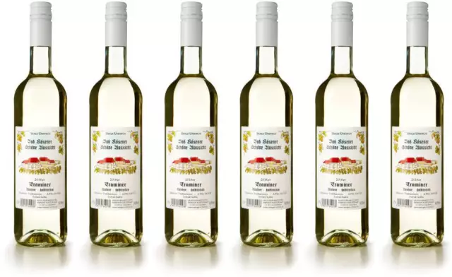 6x Traminer Auslese, 2022 - Weingut Schulze, Saale-Unstrut! Wein