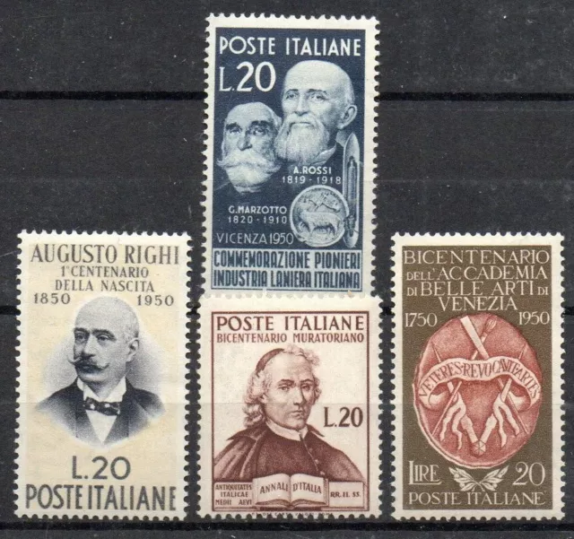 1950 Italia Repubblica Lotto Valori Nuovo Mnh**
