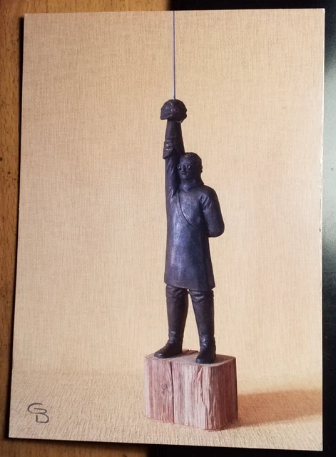Figur Paukant - Mensur - Schläger - Paukbrille / Karte - Studentika