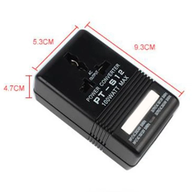 Convertitore di tensione compatto 100W 110V/120V a 220V/240V leggero e maneggevole