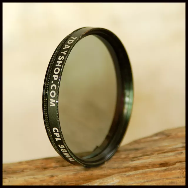 58mm CPL Circular Polariser Filter great colours fits Digital Lens FREE POST