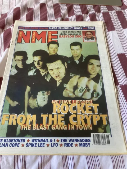 NME New Musical Express Music Magazine 10th February 1996 Rocket From The Crypt